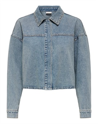 Aspen Cropped Denim Hemd